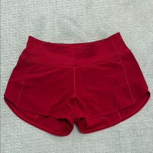lululemon athletica Red Athletic Shorts